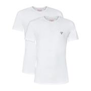 2-Pak Stræk T-shirts - Hvide Basics