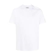 Hvid Roundeck Kortærmet T-shirts og Polos
