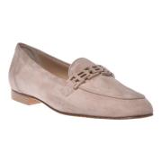 Loafer in nude suede