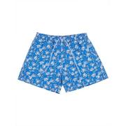 Blå Blad Print Boxer Shorts