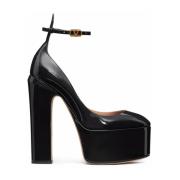 Sort Patentlæder Tan-Go Platform Pumps