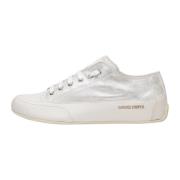 Fade-effect leather sneakers ROCK S