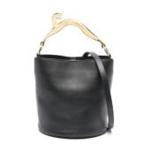 Sort Kat Lukning Clutch Taske