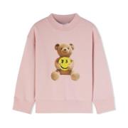 Sød Smiley Bear Crewneck Sweatshirt