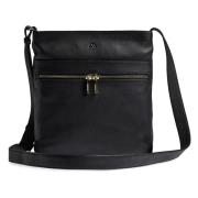 Elegant Crossbody Taske med Guld Detaljer