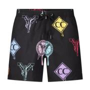 Farverige Strandshorts