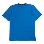 bomuld blå T-shirt