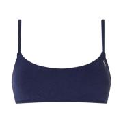 Navy Blue Bikini Bralette Sæt