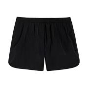 Sort Nylon Badeshorts