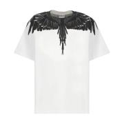 Hvid T-shirt med Icon Wings Print