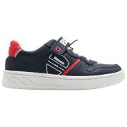 Navy Red Spike Sneakers