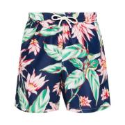 Blomstret Print Badeshorts