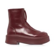 Ruby Red Zipped Boot I