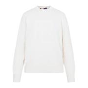 Stilfuld Off-White Pullover Kvinder