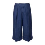 Afslappede linned Bermuda shorts