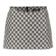 Monogram Mini Nederdel Jacquard Stof