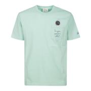Grøn Cola Print Bomuld T-Shirt