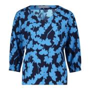 Blomstret Print Bluse