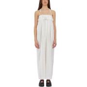 Blomstret Broderet Overalls