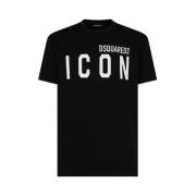 Ikon Logo T-shirt Rund Hals Kort Ærme