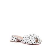 Polka Dot Bow Mule Sandaler