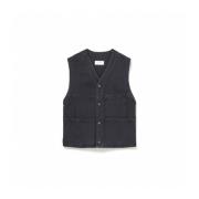 Sort 4-lomme Gilet Vest