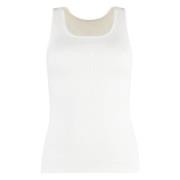 Ribbet bomuld tanktop