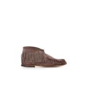 Brun Ruskind Frynse Loafer