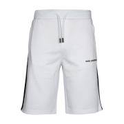 Hvid Bomuld Polyester Regular Fit Shorts