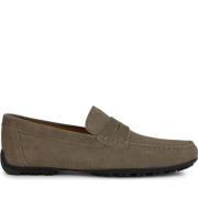 Taupe Grip Moccasins Loafers Beige