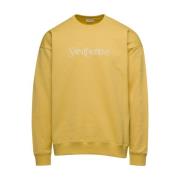 Gul Logo Broderet Crewneck Sweatshirt