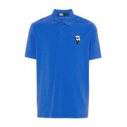 Blå Polo Shirt Jersey Logo