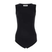 Stræk Nylon Sort Bodysuit