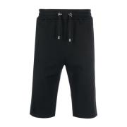 Sort Flock Bermuda Shorts