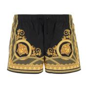 Stilfulde Sorte Polyester Badeshorts