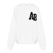 Sweatshirt med logo patch