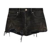 Vintage effekt denim shorts