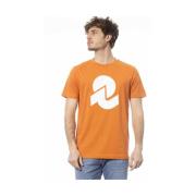 Orange Logo Print Tee