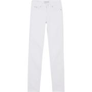 Hvid Slim Fit Stræk Denim Jeans