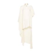 Ivory Hvid Cold-Shoulder Kaftan Kjole