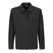 Gabardine Zipped Overshirt Jakke