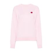 Lyserød Blomst Sweater