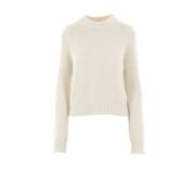 Beige Alpaca Uld Sweater