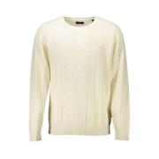 Elegant Hvid Uld Pullover