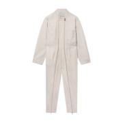 Iconics Lynlås Jumpsuit Creme