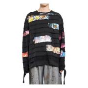 Patchwork Rund Hals T-Shirt