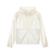 Creme Hoodie Windbreaker Jakke