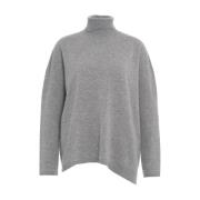 Luksuriøs Cashmere Turtleneck Sweater Grå