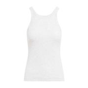 Grå Curved Rib Tank Top