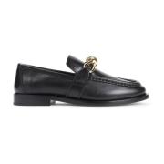 Sort Loafer Sko Elegant Stil